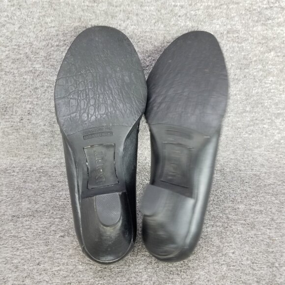 ✅Born Black Leather Ankle Slip On Bootie Block Heeled Shoes Women's Size 7.5 - Picture 3 of 10